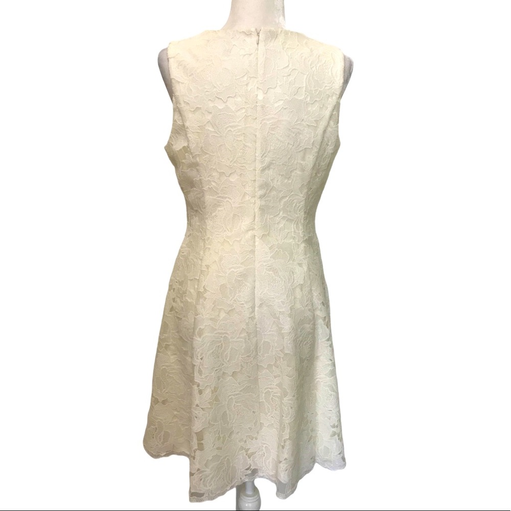 White House Black Market Lace Fit & Flare Dress - 10 - Picture 8 of 15